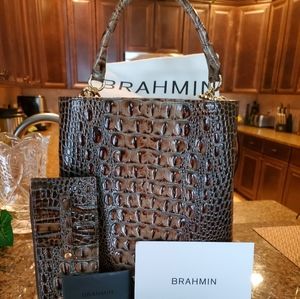 Brahmin tote and wallet